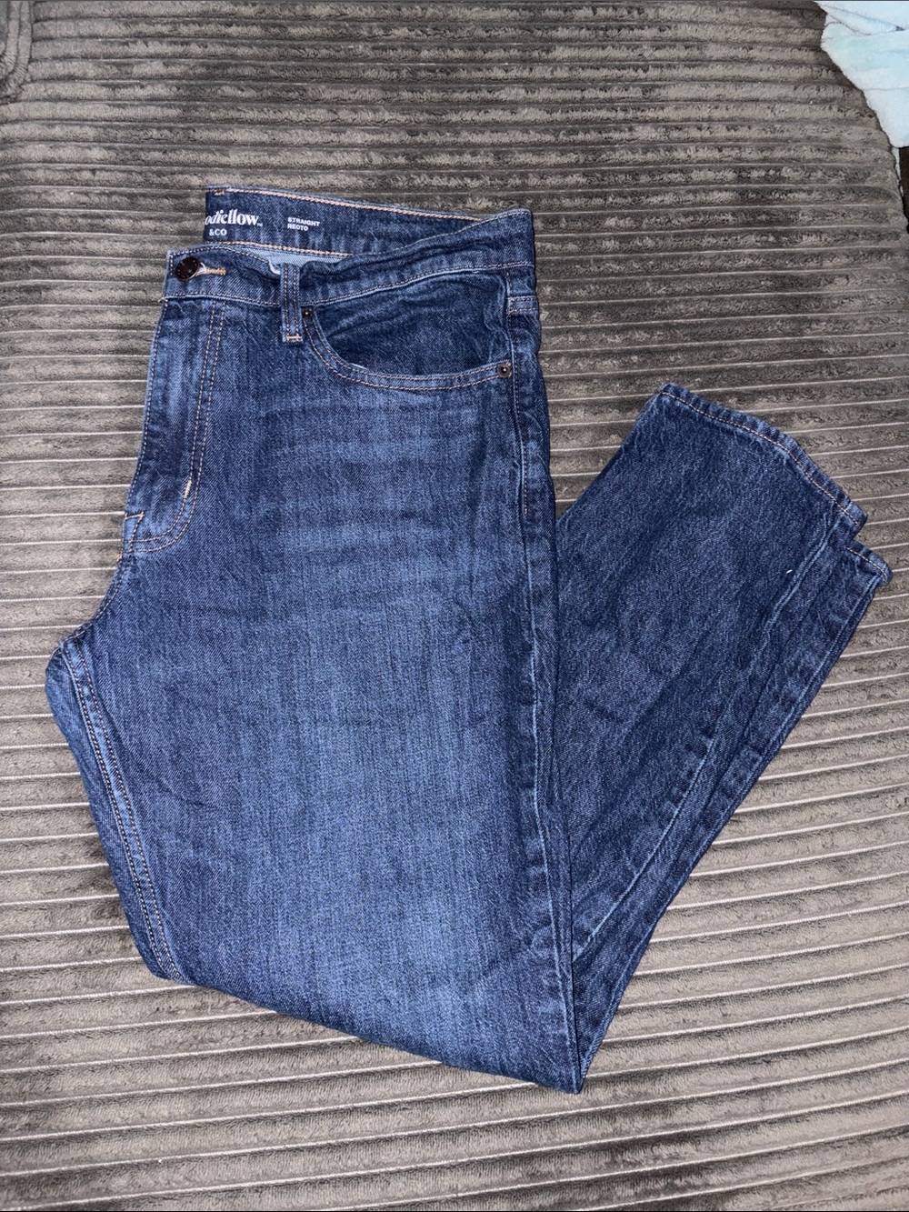 Goodfellow & Co Men's Dark Blue Straight Jeans